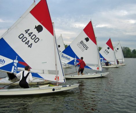 colorful racing sails